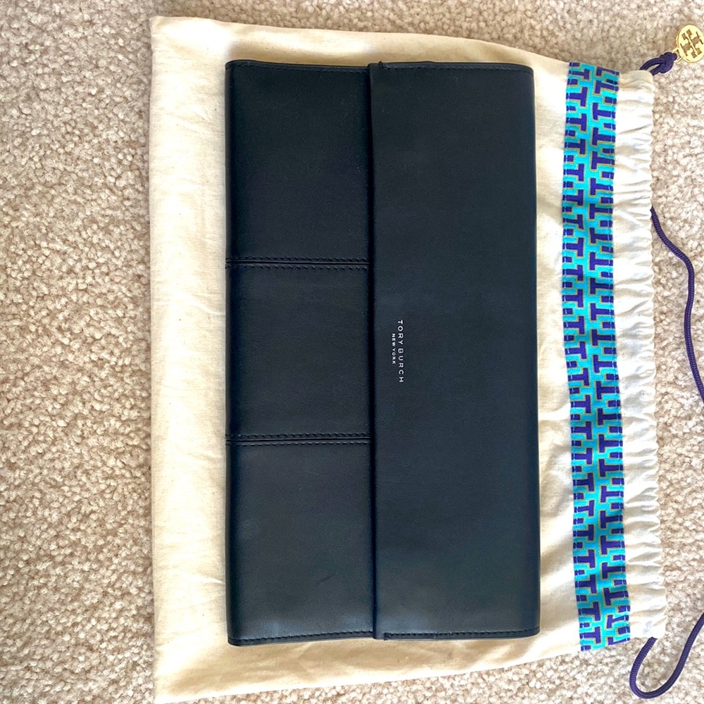 Tory Burch black/white clutch